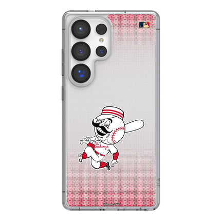 Cincinnati Reds 1953-1967 - Cooperstown Collection Linen Clear Phone Case for Samsung Galaxy