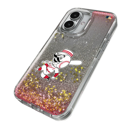 Cincinnati Reds 1953-1967 - Cooperstown Collection Linen Glitter Phone Case for Apple iPhone