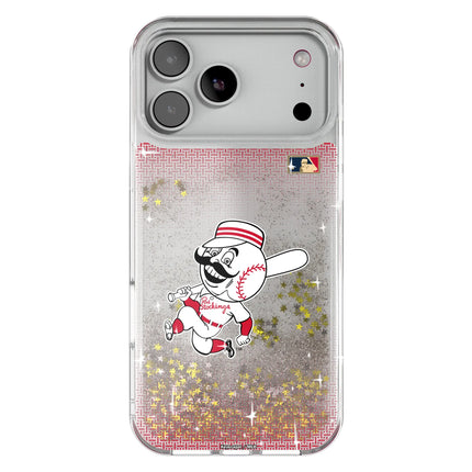 Cincinnati Reds 1953-1967 - Cooperstown Collection Linen Glitter Phone Case for Apple iPhone