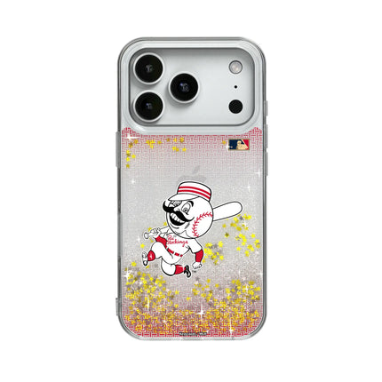 Cincinnati Reds 1953-1967 - Cooperstown Collection Linen Glitter Phone Case for Apple iPhone