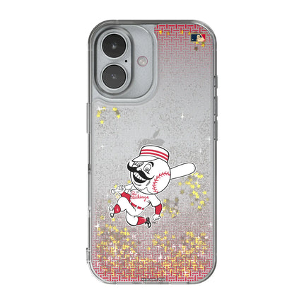 Cincinnati Reds 1953-1967 - Cooperstown Collection Linen Glitter Phone Case for Apple iPhone