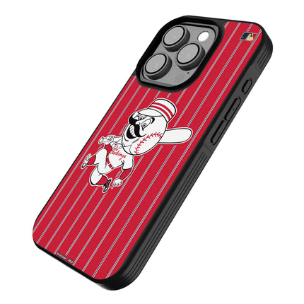 Cincinnati Reds 1953-1967 - Cooperstown Collection Pinstripe Bump Phone Case for Apple iPhone