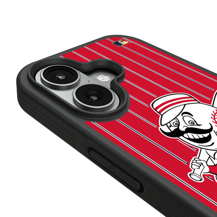 Cincinnati Reds 1953-1967 - Cooperstown Collection Pinstripe Bump Phone Case for Apple iPhone