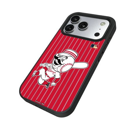 Cincinnati Reds 1953-1967 - Cooperstown Collection Pinstripe Bump Phone Case for Apple iPhone