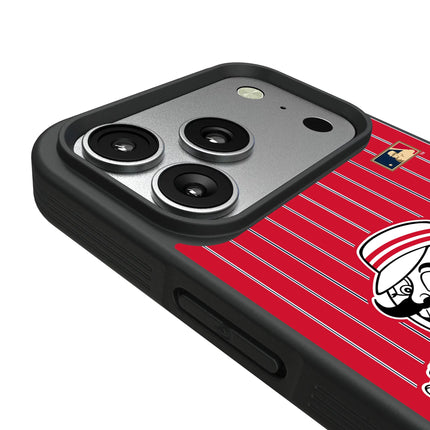 Cincinnati Reds 1953-1967 - Cooperstown Collection Pinstripe Bump Phone Case for Apple iPhone