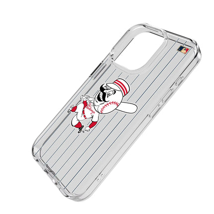 Cincinnati Reds 1953-1967 - Cooperstown Collection Pinstripe Clear Phone Case for Apple iPhone