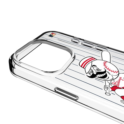 Cincinnati Reds 1953-1967 - Cooperstown Collection Pinstripe Clear Phone Case for Apple iPhone