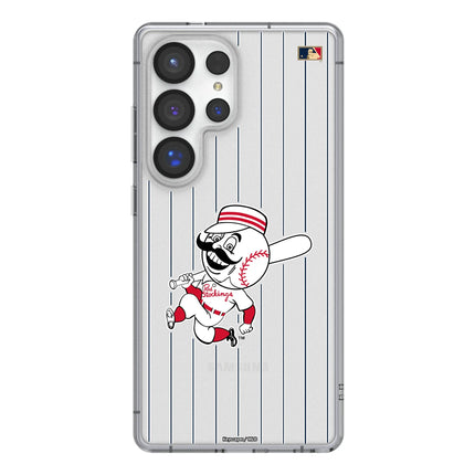 Cincinnati Reds 1953-1967 - Cooperstown Collection Pinstripe Clear Phone Case for Samsung Galaxy
