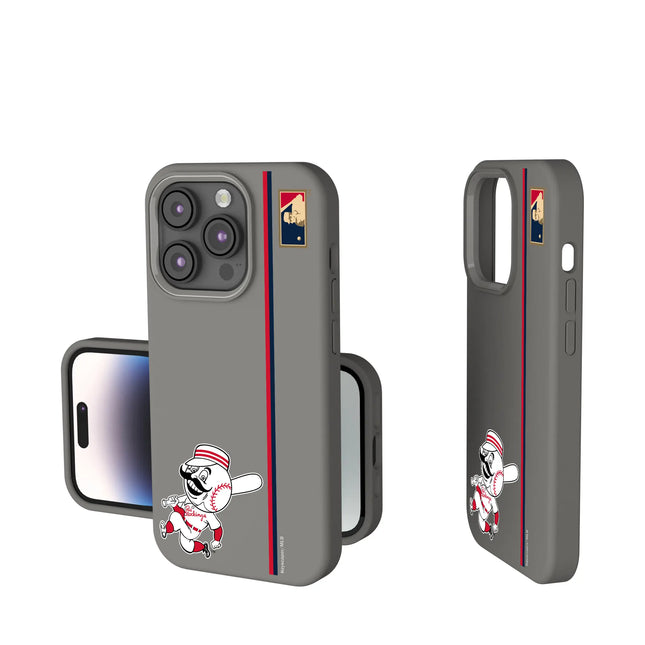 Cincinnati Reds 1953-1967 - Cooperstown Collection Sidebar Soft Touch Phone Case for Apple iPhone