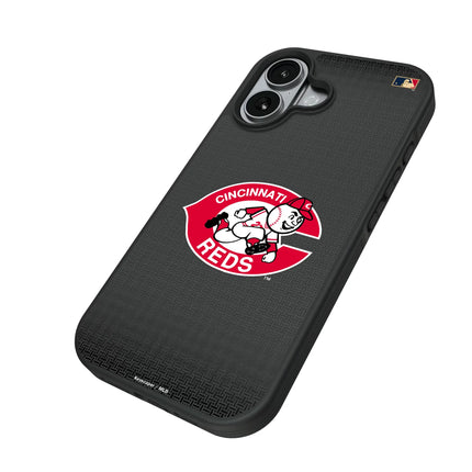 Cincinnati Reds 1974-1992 - Cooperstown Collection Linen Bump Phone Case for Apple iPhone