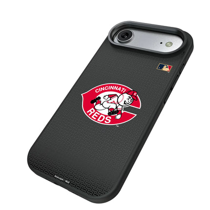 Cincinnati Reds 1974-1992 - Cooperstown Collection Linen Bump Phone Case for Apple iPhone
