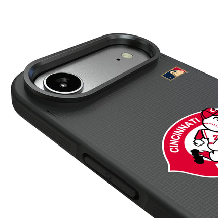 Cincinnati Reds 1974-1992 - Cooperstown Collection Linen Bump Phone Case for Apple iPhone
