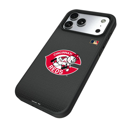 Cincinnati Reds 1974-1992 - Cooperstown Collection Linen Bump Phone Case for Apple iPhone