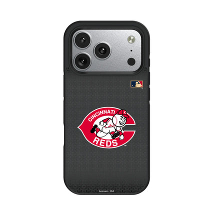 Cincinnati Reds 1974-1992 - Cooperstown Collection Linen Bump Phone Case for Apple iPhone