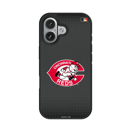 Cincinnati Reds 1974-1992 - Cooperstown Collection Linen Bump Phone Case for Apple iPhone