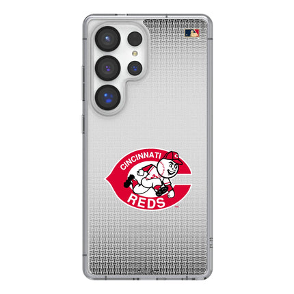 Cincinnati Reds 1974-1992 - Cooperstown Collection Linen Clear Phone Case for Samsung Galaxy