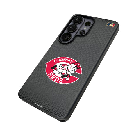 Cincinnati Reds 1974-1992 - Cooperstown Collection Linen MagSafe Compatible Phone Case for Samsung Galaxy