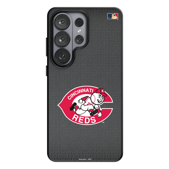 Cincinnati Reds 1974-1992 - Cooperstown Collection Linen MagSafe Compatible Phone Case for Samsung Galaxy