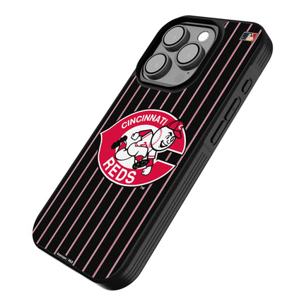 Cincinnati Reds 1974-1992 - Cooperstown Collection Pinstripe Bump Phone Case for Apple iPhone