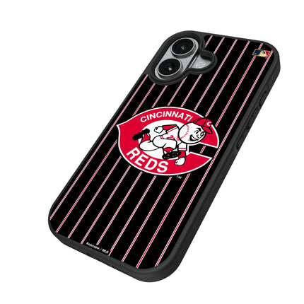 Cincinnati Reds 1974-1992 - Cooperstown Collection Pinstripe Bump Phone Case for Apple iPhone