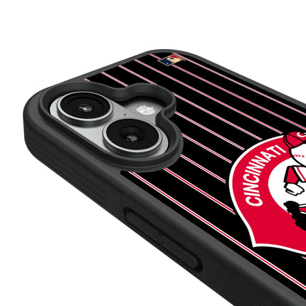 Cincinnati Reds 1974-1992 - Cooperstown Collection Pinstripe Bump Phone Case for Apple iPhone