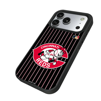 Cincinnati Reds 1974-1992 - Cooperstown Collection Pinstripe Bump Phone Case for Apple iPhone