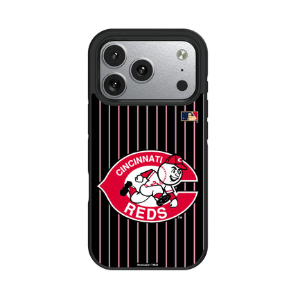 Cincinnati Reds 1974-1992 - Cooperstown Collection Pinstripe Bump Phone Case for Apple iPhone