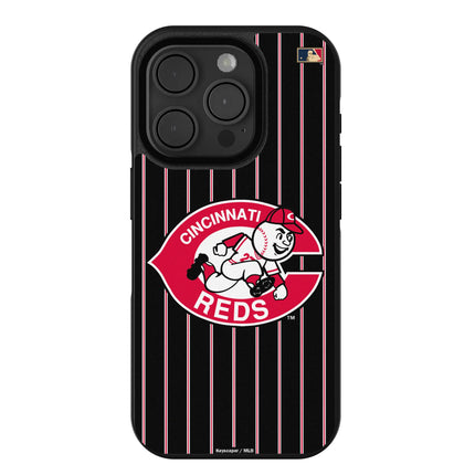 Cincinnati Reds 1974-1992 - Cooperstown Collection Pinstripe Bump Phone Case for Apple iPhone