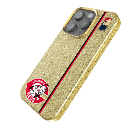 Cincinnati Reds 1974-1992 - Cooperstown Collection Sidebar Bling Phone Case for Apple iPhone