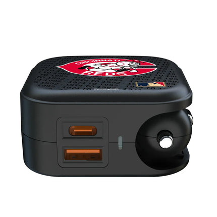 Cincinnati Reds 1974-1992 - Cooperstown Collection Text Backdrop 2 in 1 USB A/C Charger
