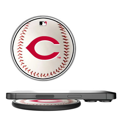 Cincinnati Reds Baseball 15-Watt Wireless Charger
