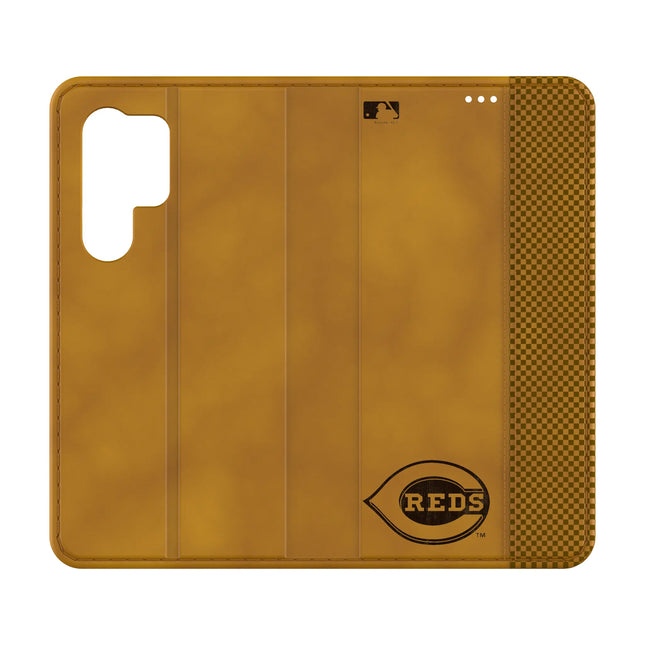 Cincinnati Reds Burn Folio Phone Case for Samsung Galaxy