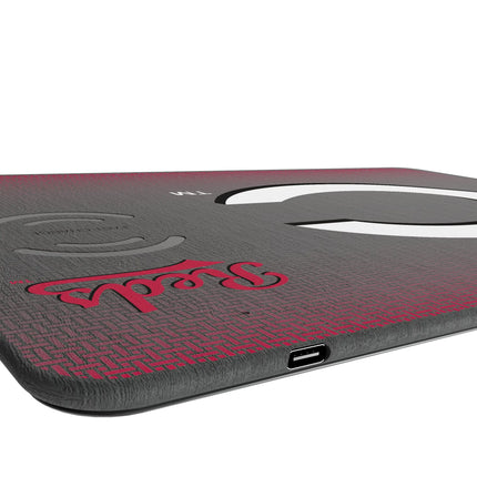 Cincinnati Reds Linen 15-Watt Wireless Charger and Mouse Pad