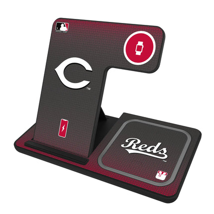 Cincinnati Reds Linen 3 in 1 Charging Station