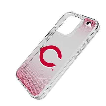 Cincinnati Reds Linen Clear Phone Case for Apple iPhone