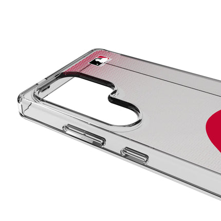 Cincinnati Reds Linen Clear Phone Case for Samsung Galaxy