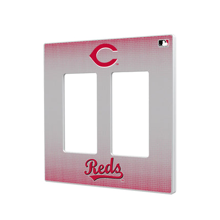 Cincinnati Reds Linen Hidden-Screw Light Switch Plate
