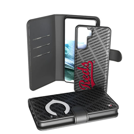 Cincinnati Reds Monocolor Tilt Wallet Phone Case for Apple iPhone