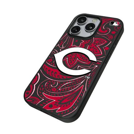 Cincinnati Reds Paisley MagSafe Compatible Phone Case for Apple iPhone