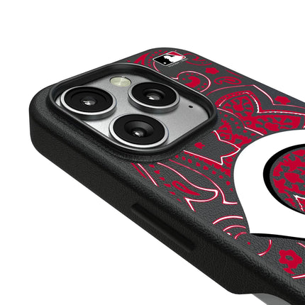 Cincinnati Reds Paisley MagSafe Compatible Phone Case for Apple iPhone