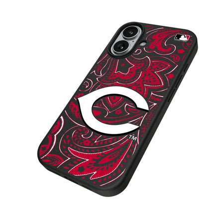 Cincinnati Reds Paisley MagSafe Compatible Phone Case for Apple iPhone