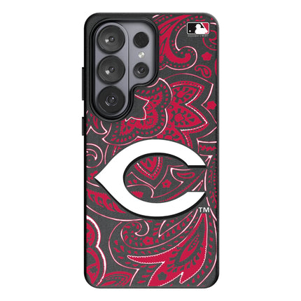 Cincinnati Reds Paisley MagSafe Compatible Phone Case for Samsung Galaxy