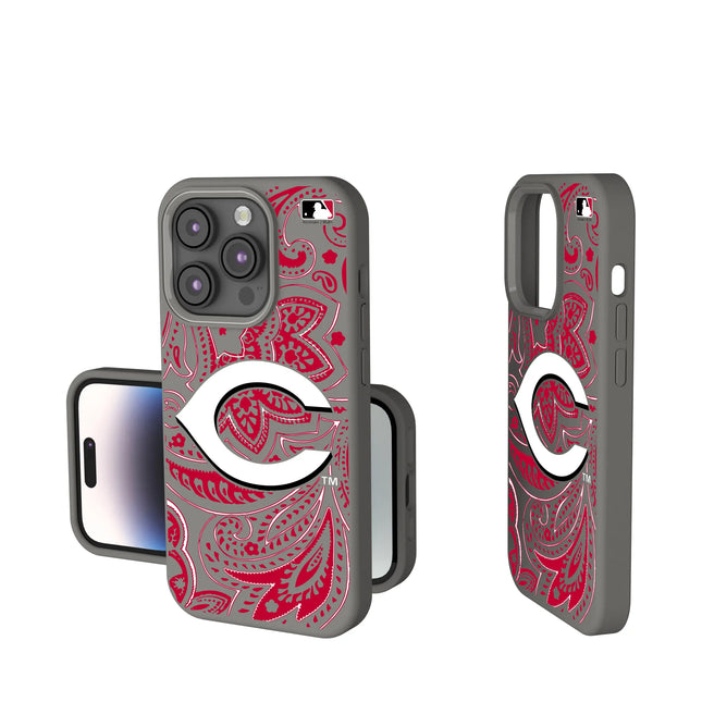 Cincinnati Reds Paisley Soft Touch Phone Case for Apple iPhone