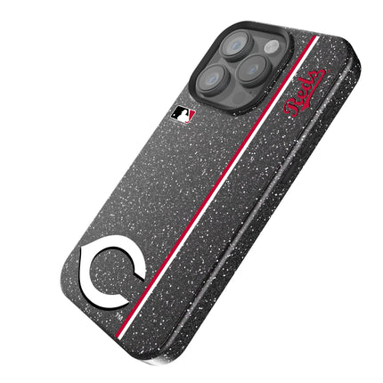 Cincinnati Reds Sidebar Black Bling Phone Case for Apple iPhone