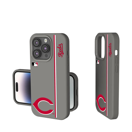 Cincinnati Reds Sidebar Soft Touch Phone Case for Apple iPhone