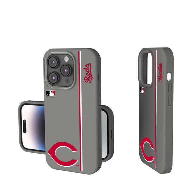 Cincinnati Reds Sidebar Soft Touch Phone Case for Apple iPhone