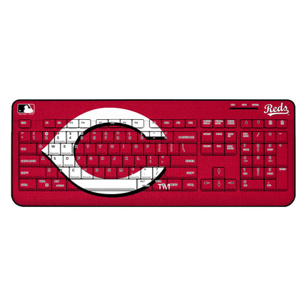 Cincinnati Reds Solid Wireless USB Keyboard