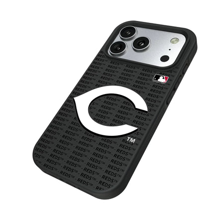 Cincinnati Reds Text Backdrop Bump Phone Case for Apple iPhone