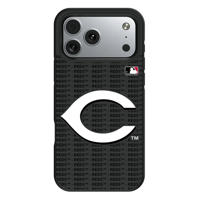 Cincinnati Reds Text Backdrop Bump Phone Case for Apple iPhone
