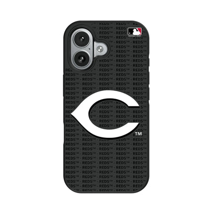 Cincinnati Reds Text Backdrop Bump Phone Case for Apple iPhone